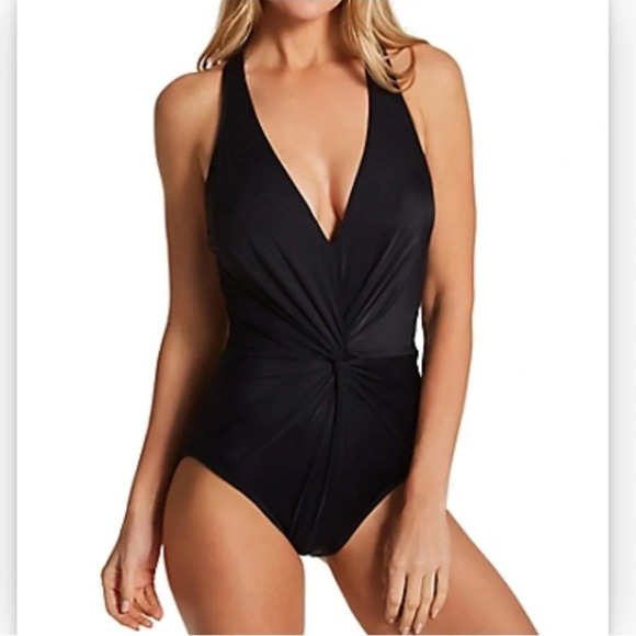 New! Magicsuit twister drew one piece swimsuit black nwt 15037 - Picture 1 of 15